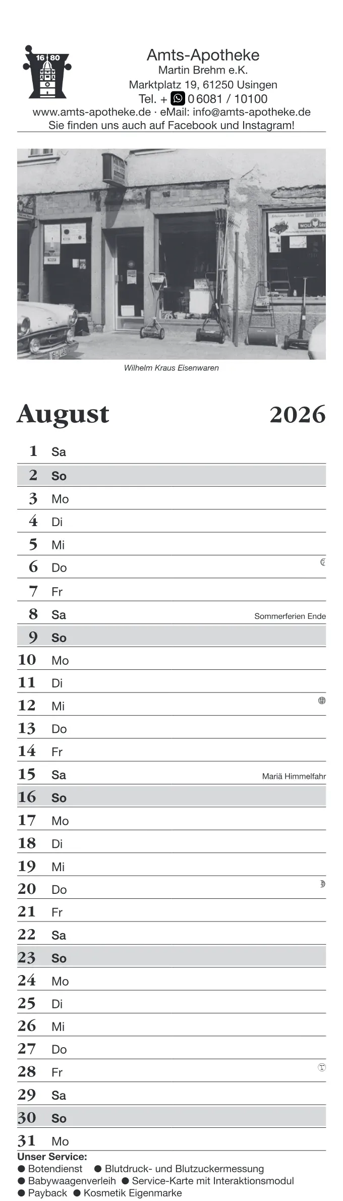 Kalender – 9 / 13