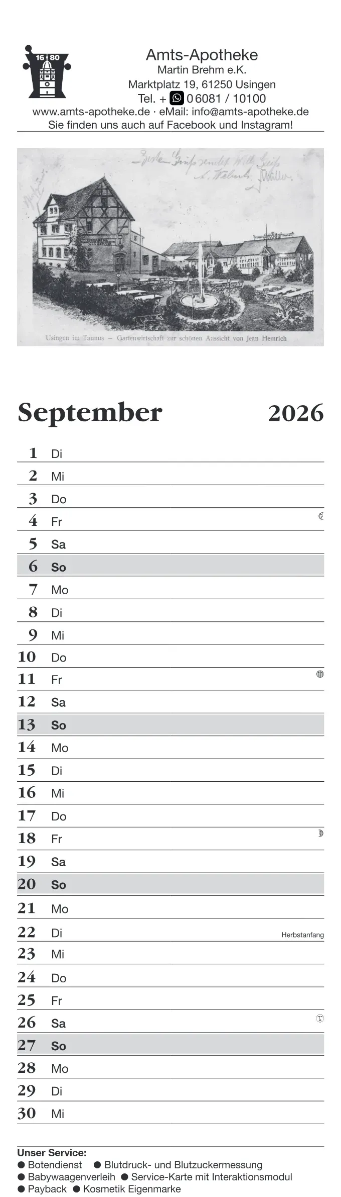 Kalender – 10 / 13