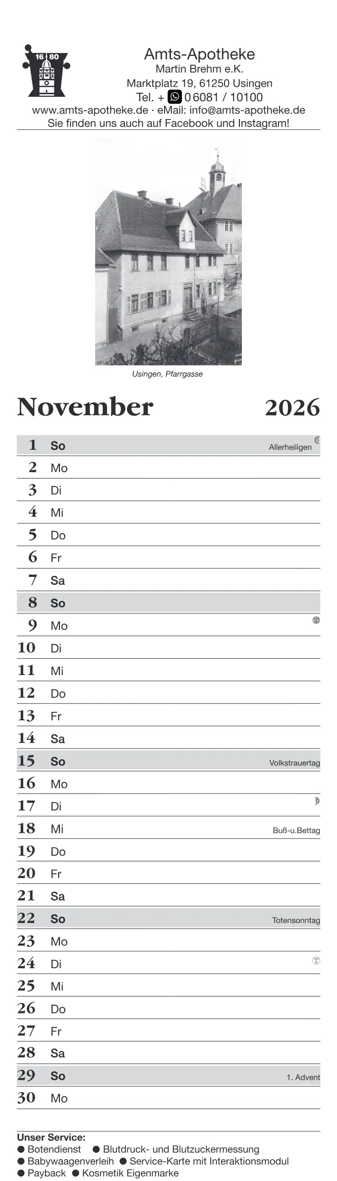 Kalender – 12 / 13