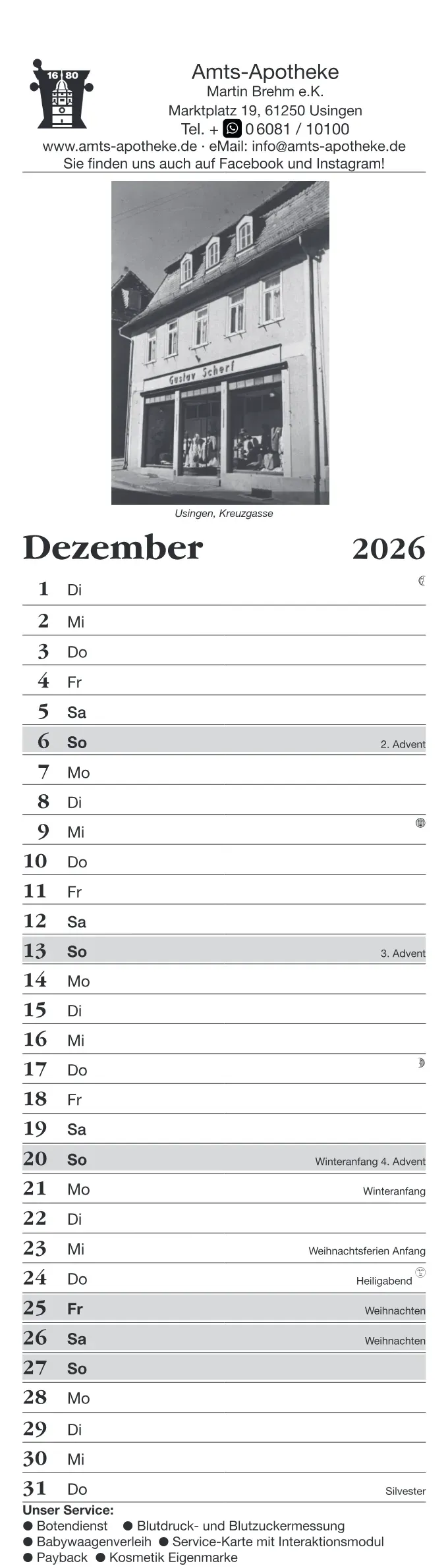 Kalender – 13 / 13